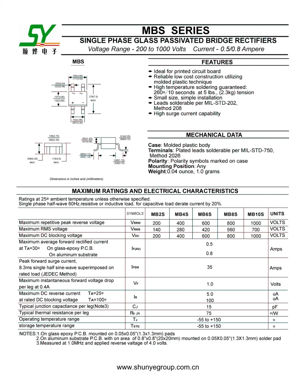 Bridge Rectifier Diode MB6s/MB10s/MB6f/MB10f/ABS10/ABS210/Kbp210/Kbp310/Kbpc3510/Kbpc5010/Gbu610/Gbj5010/Gbj3510